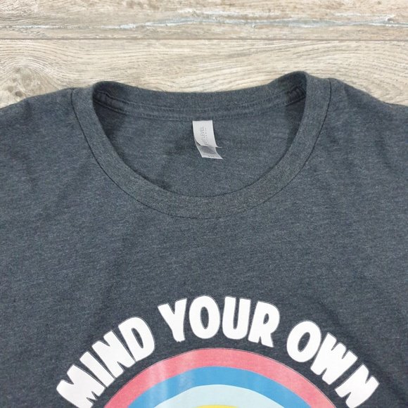 Next Level Apparel Womens 2XL Short Sleeve Shirt Protest Mind Your Own Uterus - Picture 3 of 10